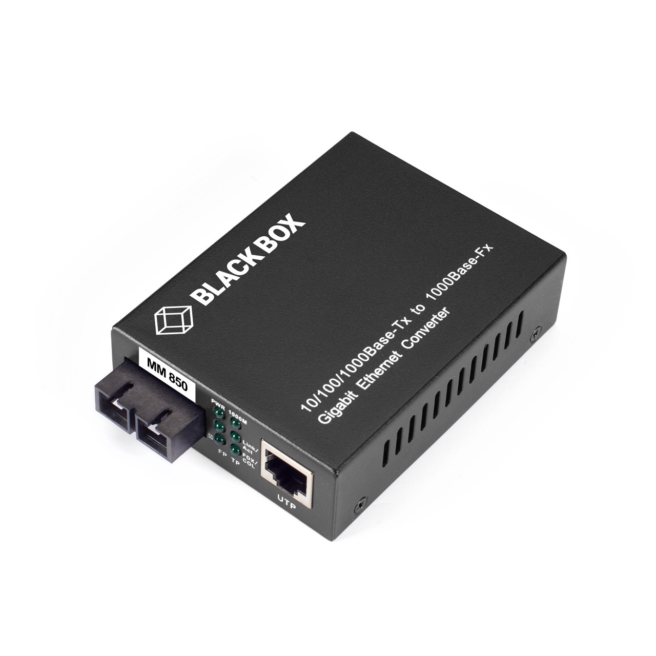 LGC211A-R2 |Black Box Gigabit Ethernet Media Converter, Copper to Multimode Fiber, 850nm, 0.5km, SC - LGC211A-R2