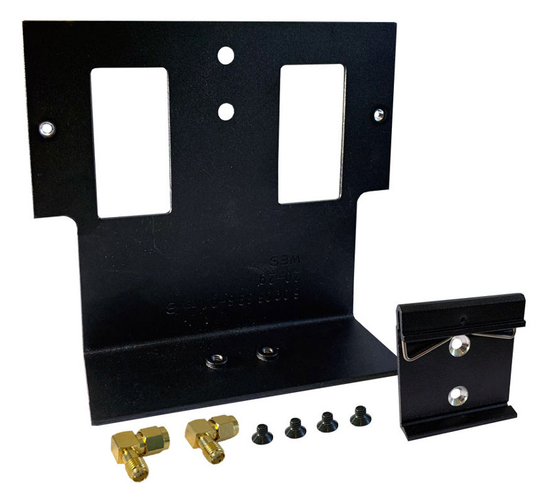76002093 |Digi DIN mounting bracket kit; includes bracket, DIN rail clip, screws, SMA adapters and packaging.Fits IX14 and IX20. - 76002093