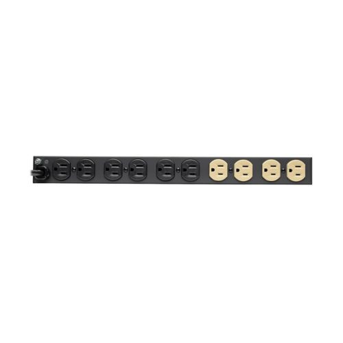 IBR12 |Eaton Tripp Lite Series Isobar 12-Outlet Network Server Surge Protector, 15 ft. 4.57 m Cord, 3840 Joules, Diagnostic LEDs, 1U Rackmount, Metal Housing - IBR12