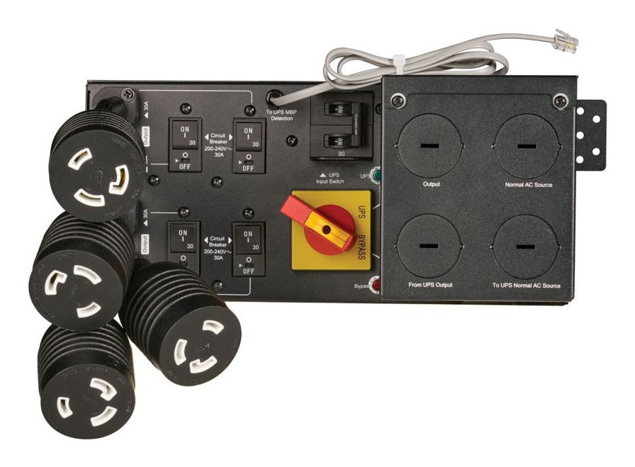 MBP11K208G2 |Eaton 9PX Gen 2 Maintenance bypass, Input: Hardwired, Output: Hardwired, (4) L6-30R, 0U rear mount - MBP11K208G2
