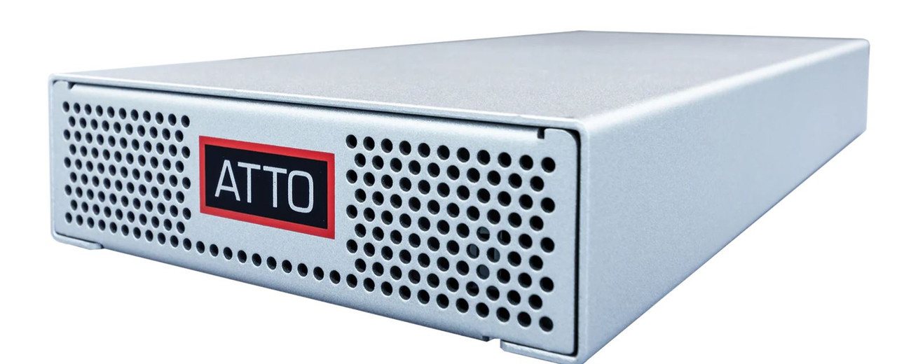 TLFC-5642-D00 |ATTO ThunderLink 5642 Dual-Port Thunderbolt 5/4/3 to Dual-Port 64Gb Fibre Channel Adapter - TLFC-5642-D00