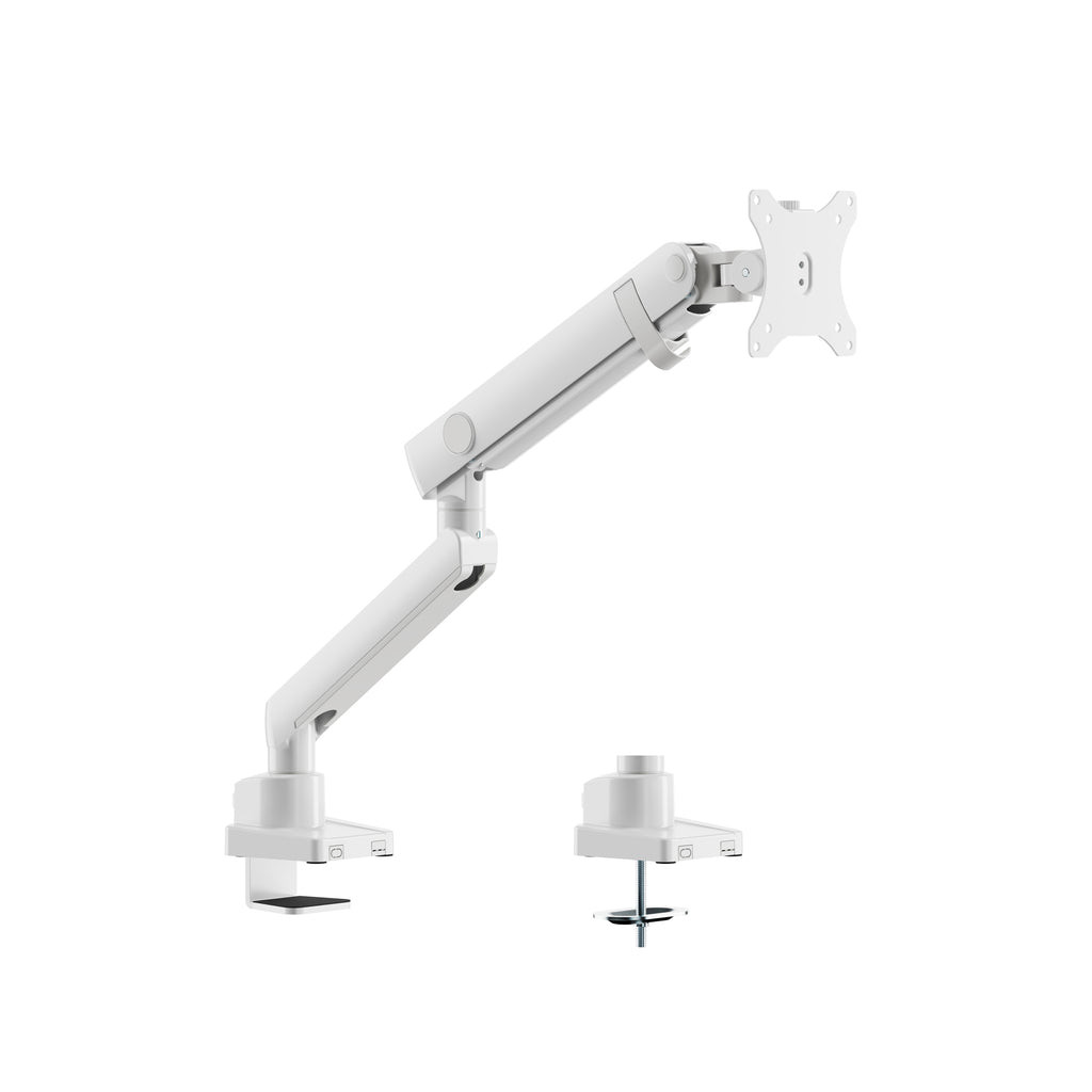 HYDRA1B-W |Amer Networks SINGLE MONITOR MOUNT (WHITE) - HYDRA1B-W