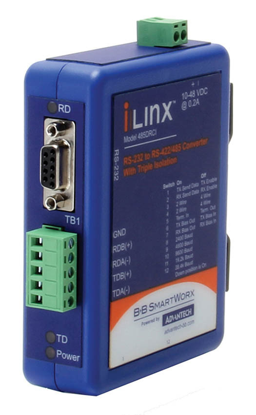 BB-485DRCI |IMC Networks INDUSTRIAL RS232 TO RS485 DB9 DINRAIL - BB-485DRCI