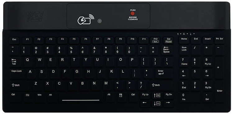 1802R SX HB-21 |Key Source International CMPCT KB W/RFID DUAL FREQ. CLEANING BUTTON - 1802R SX HB-21