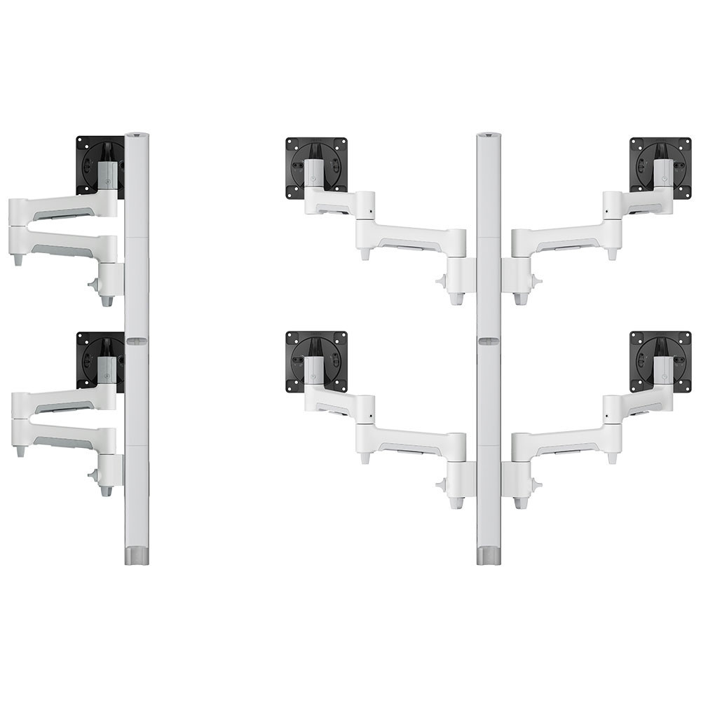 AWMS-6-46275-H-S |Atdec Atdec hex mount solution, compatible with flat displays up to 26.5 lbs. & curved displays up to 22 lbs. & 32in, silver - AWMS-6-46275-H-S