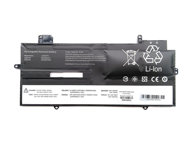 L20C4P71-TM |Total Micro Total Micro Battery, Lenovo ThinkPad X1 Carbon 10th Gen, 11th Gen - 4-Cell 57WHr - L20C4P71-TM
