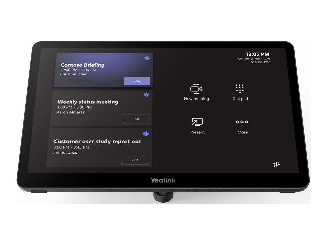 YEA-MTOUCH-PLUS-EX-PACKAGE |TeleDynamic 1303092 Touch Console for MVC Series by Yealink Video Conferencing - YEA-MTOUCH-PLUS-EX-PACKAGE