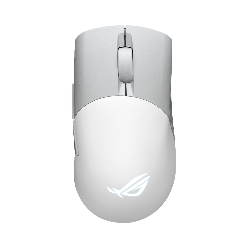 P709ROGKerisWLAimPointWHT |ASUS ROG Keris Wireless AimPoint 36,000 DPI Tri-Mode Wireless Gaming Mouse, 5 Programmable Buttons, Moonlight White - P709ROGKerisWLAimPointWHT