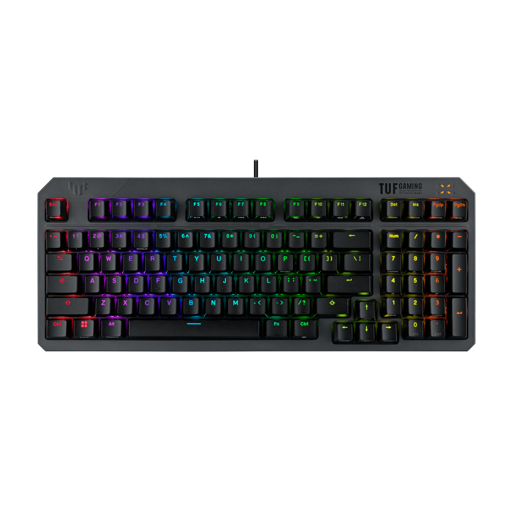 RA07-TUF-K3-GEN-II/RD/CA |ASUS TUF Gaming K3 Gen II 96% Wired Mechanical Keyboard, Red Optical Switches, RGB, Black - RA07-TUF-K3-GEN-II/RD/CA