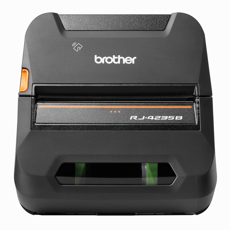 RJ4235BL |Brother RuggedJet RJ4235BL: Mobile 4" DT Printer w/USB Bluetooth/MFi NFC Pairing