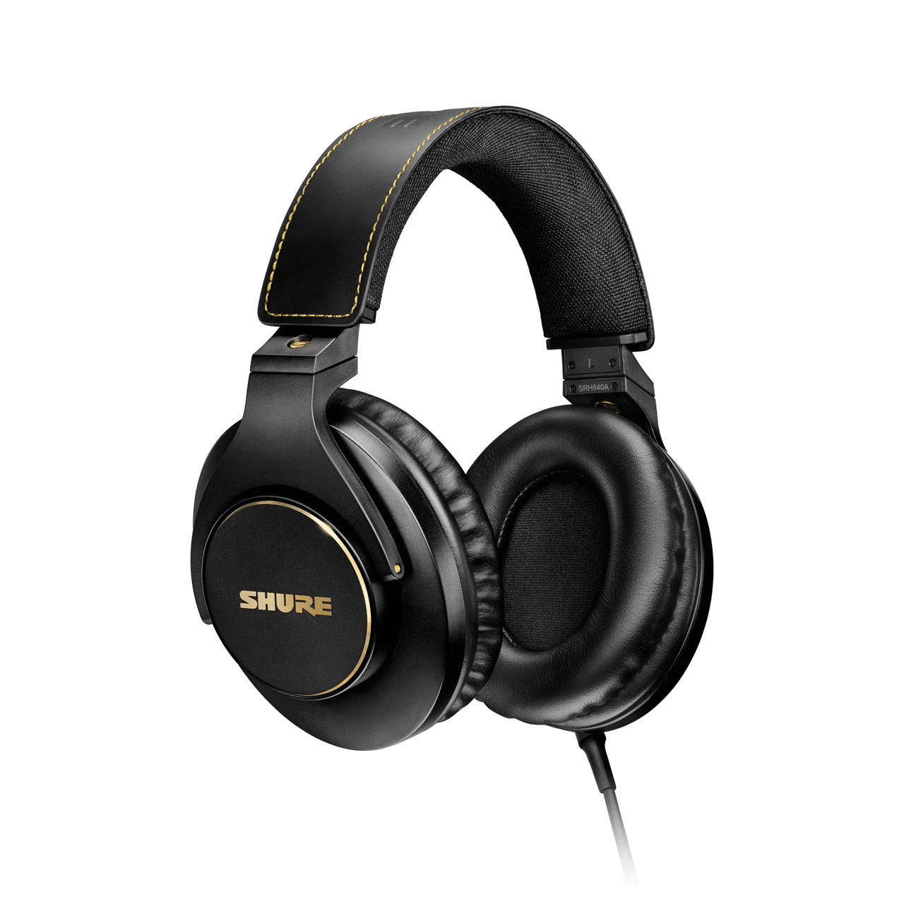 SRH840A , Shure SRH840A Headphones/Headset Wired Head-band Stage/Studio Black, Gold
