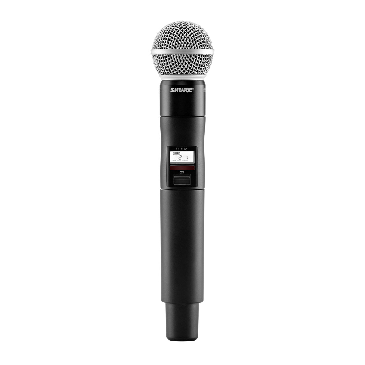 QLXD2/SM58=-G50 , Shure QLXD2/SM58 Digital Handheld Wireless Microphone Transmitter with SM58 Capsule (G50: 470 to 534 MHz) - QLXD2/SM58=-G50
