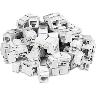 TC-K50C6 , TRENDnet Cat6 Keystone Jack, 50-Pack - TC-K50C6