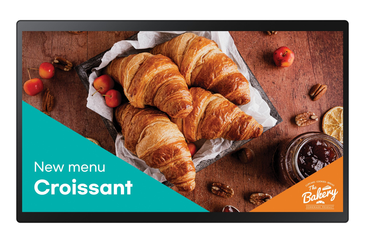 QB24C-T , Samsung QB24C-T Signage Display Digital Signage flat panel 24" LED Wi-Fi 250 cd/m² Full HD Black Touchscreen Built-in processor Tizen 7.0 16/7