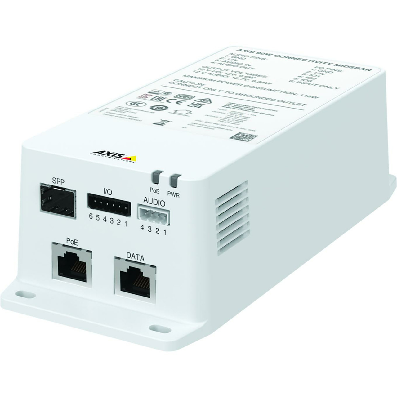 02027-004 , Axis Communications TU8003 90W Connectivity Midspan - 02027-004