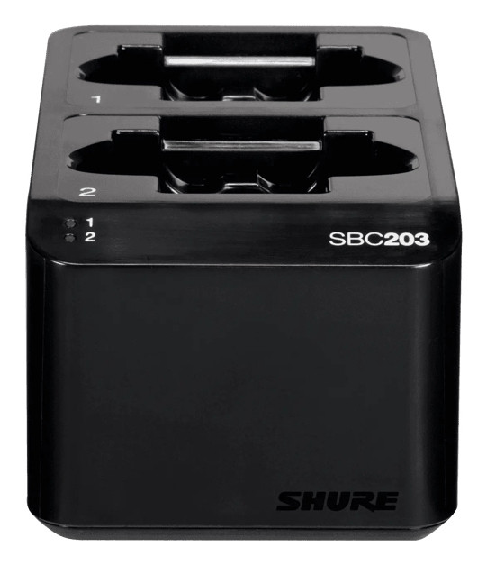 SBC203-US , Shure SBC203 Dual Docking Recharging Station for SB903 Batteries and SLX-D Transmitters - SBC203-US