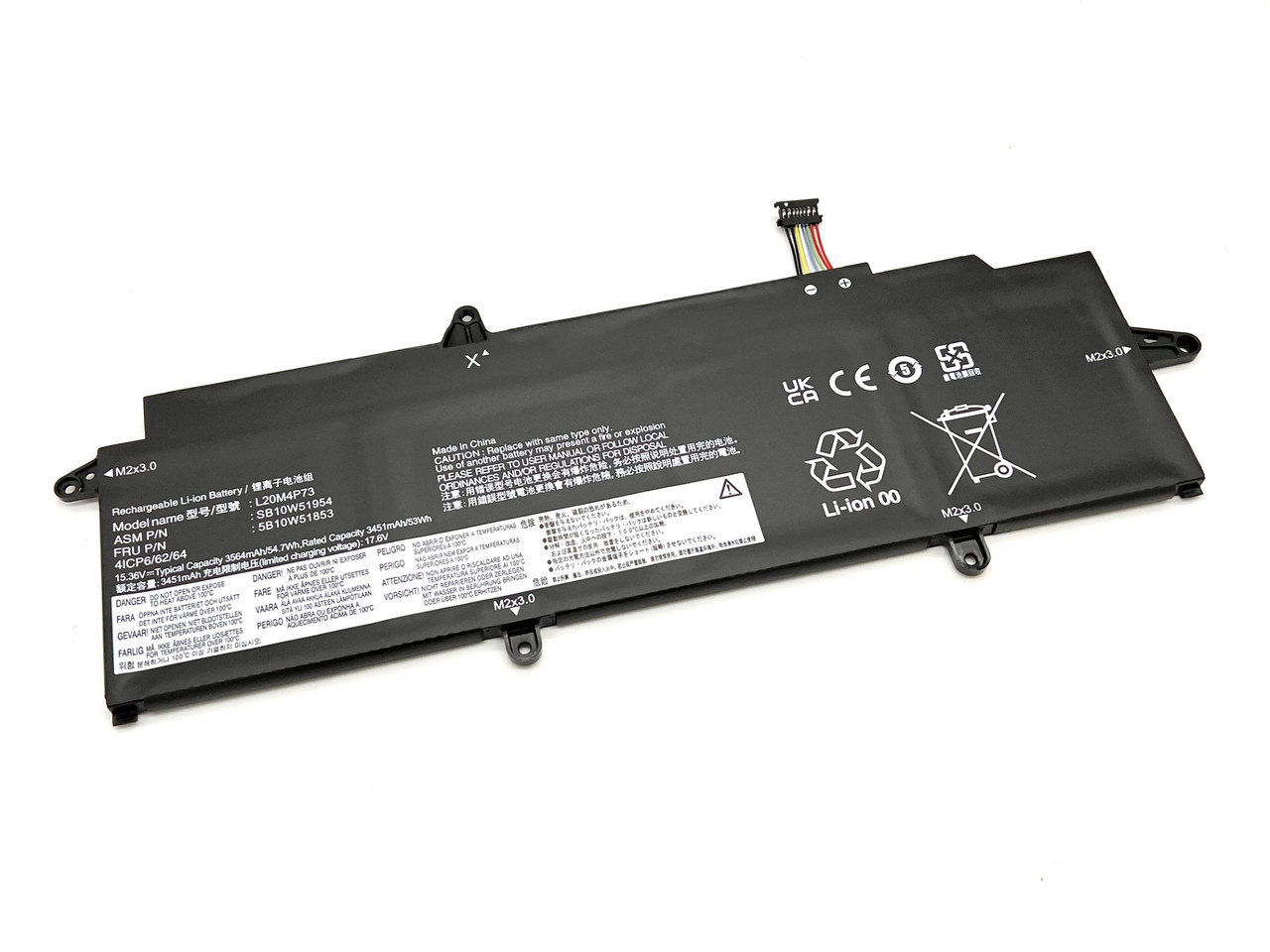 L20M4P73-BTI , BTI L20M4P73 Industrial Rechargeable Battery Lithium-Ion (Li-Ion) 3564 mAh 15.36 V - L20M4P73-BTI