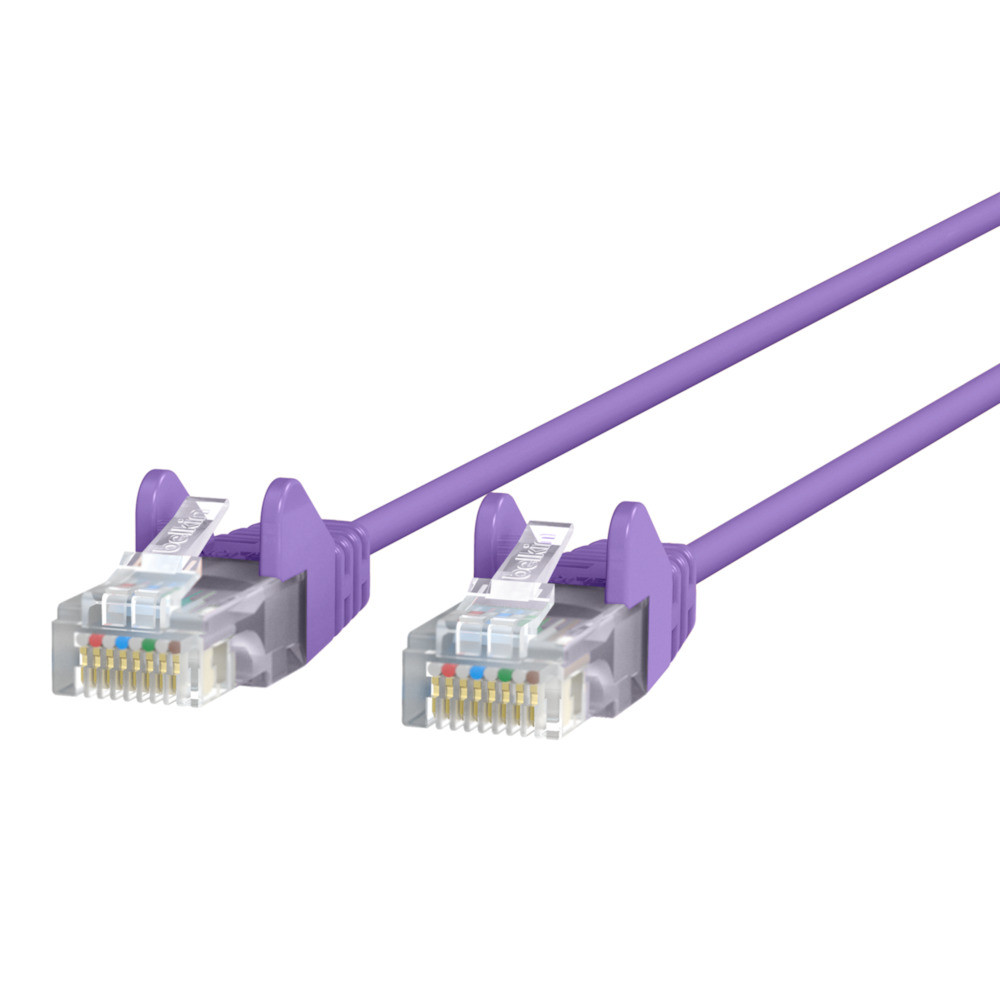CE001B50-PUR-S , Belkin CE001B50-PUR-S networking Cable Purple 600" (15.2 m) Cat6 U/UTP (UTP)