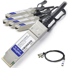 QSFP-4SFP25G-CU2M-AO , AddOn Networks 2m, QSFP28/4xQSFP28 InfiniBand/fibre optic Cable 39.4" (1 m) Black, Silver - QSFP-4SFP25G-CU2M-AO