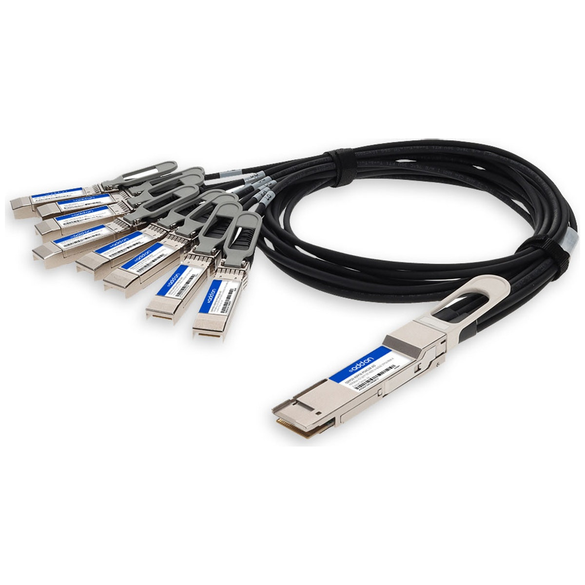 QSFPDD-8SFP56-PDAC1M-AO , AddOn Networks QSFPDD-8SFP56-PDAC1M-AO InfiniBand/fibre optic Cable 39.4" (1 m) QSFP-DD 8xSFP56 Black, Gray