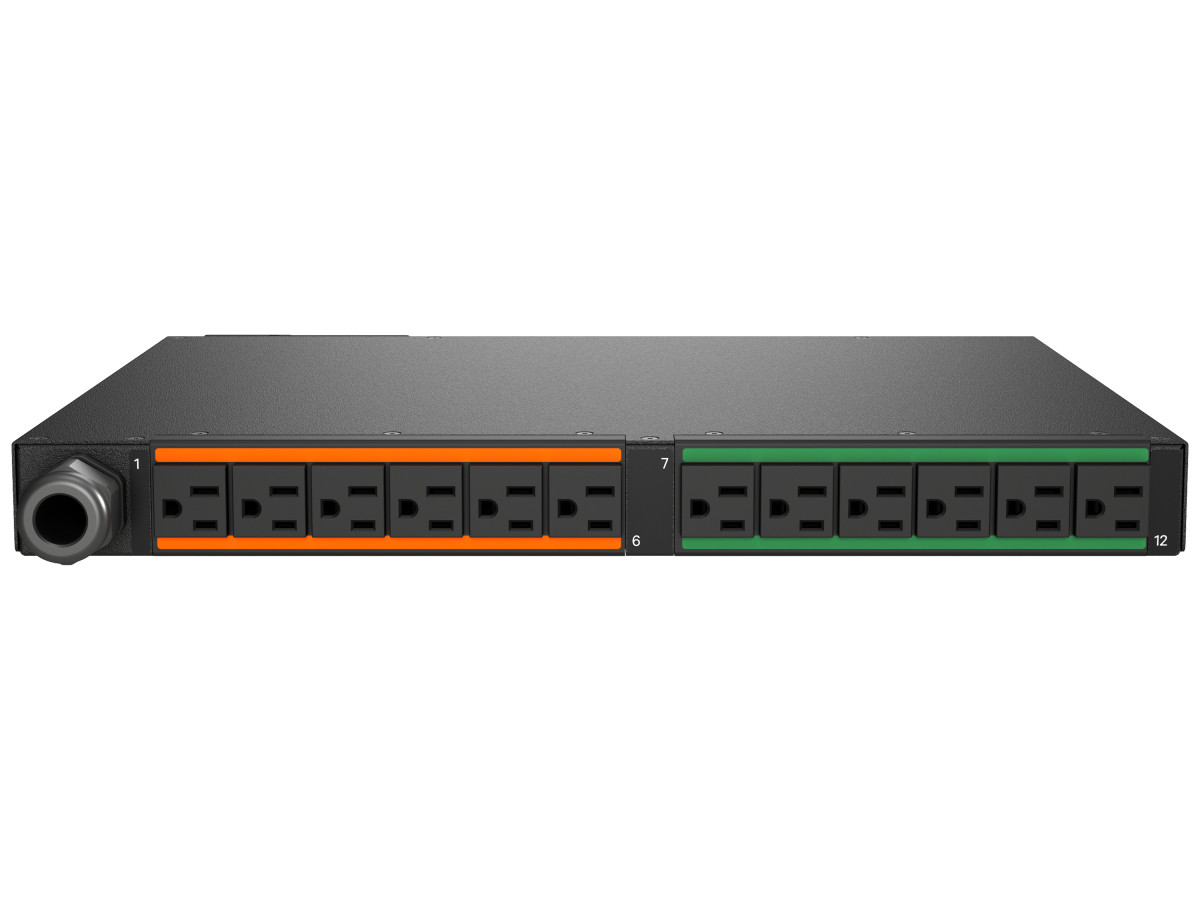 VP5N31A0 , Vertiv Geist MNS5M1R6-12S203-3TL5A0H10-S Power distribution unit (PDU) 12 AC outlet(s) 0U Black - VP5N31A0