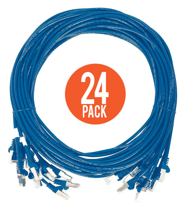 742641 , Intellinet 742641 networking Cable Blue 19.7" (0.5 m) Cat6 U/UTP (UTP)