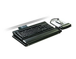 AKT180LE , 3M Sit/Stand Easy Adjust Keyboard Tray with Adjustable Keyboard and Mouse Platform, 23 in Track - AKT180LE