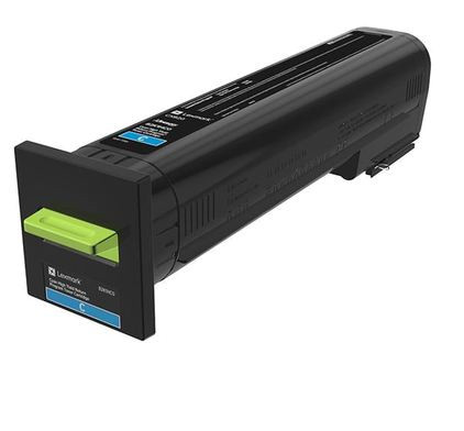 82K1HC0 , Lexmark CX820/CX825/CX860 Cyan High Yield Return Program Toner Cartridge, 17,000 Pages - 82K1HC0