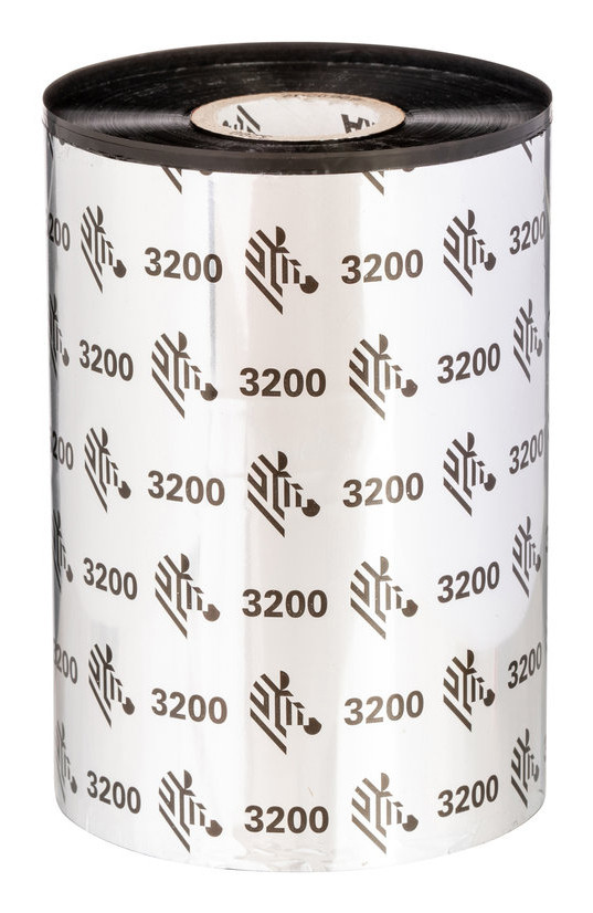 800132-102 , Zebra 3200 Wax/Resin thermal Ribbon 2913.4" (74 m) Black - 800132-102