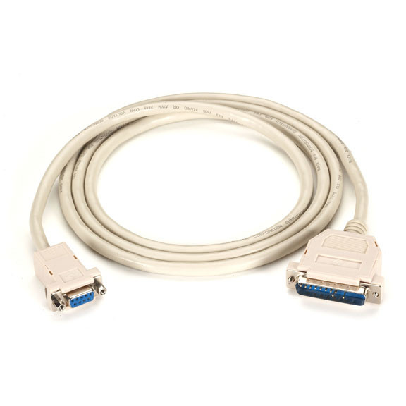 EVMTBMC-0050 , Black Box EVMTBMC-0050 serial Cable White 598.4" (15.2 m) DB25 DB9
