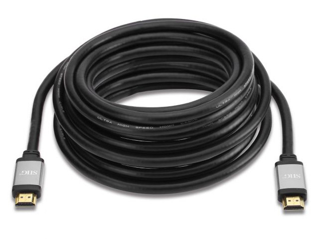 CB-H21111-S1 , Siig CB-H21111-S1 HDMI Cable 189" (4.8 m) HDMI Type A (Standard) Black, Gray