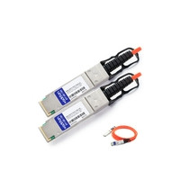 PAN-QSFP-AOC-10M-AO , AddOn Networks PAN-QSFP-AOC-10M-AO Serial Attached SCSI (SAS) Cable 393.7" (10 m) 40000 Gbit/s Stainless steel, Black