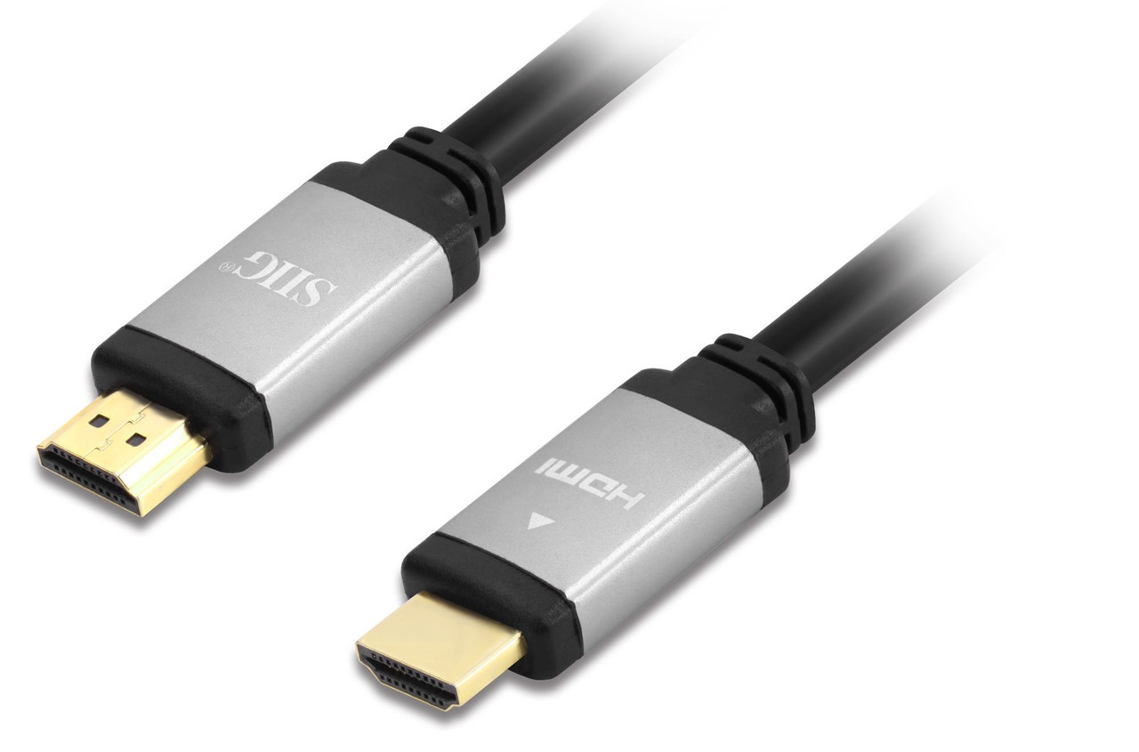 CB-H21011-S1 , Siig CB-H21011-S1 HDMI Cable 141.7" (3.6 m) HDMI Type A (Standard) Black, Silver