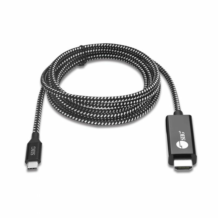 CB-TC0B12-S1 , Siig CB-TC0B12-S1 HDMI Cable 78.7" (2 m) HDMI Type A (Standard) USB Type-C Black