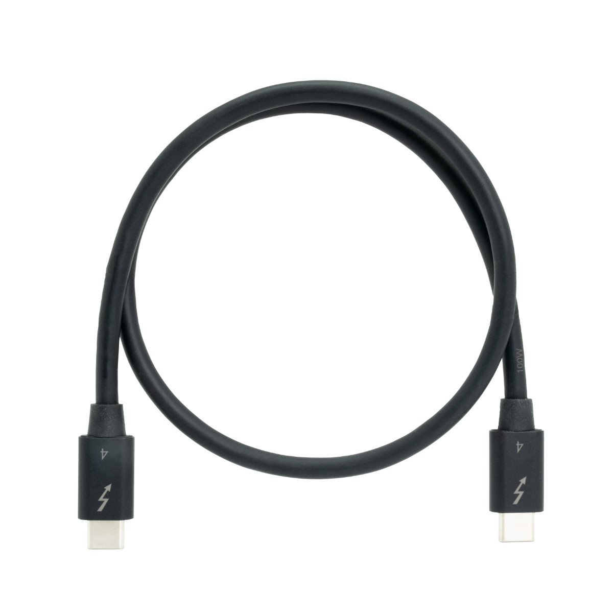 CAB-TBT4-0M5 , QNAP CAB-TBT4-0M5 Thunderbolt Cable 19.7" (0.5 m) 40 Gbit/s Black