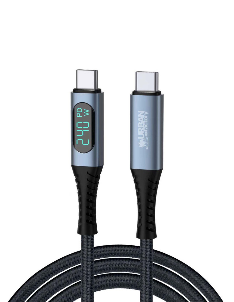 CAB05UF , Urban Factory CAB05UF USB Cable USB4 Gen 2x2 59.1" (1.5 m) USB C Gray