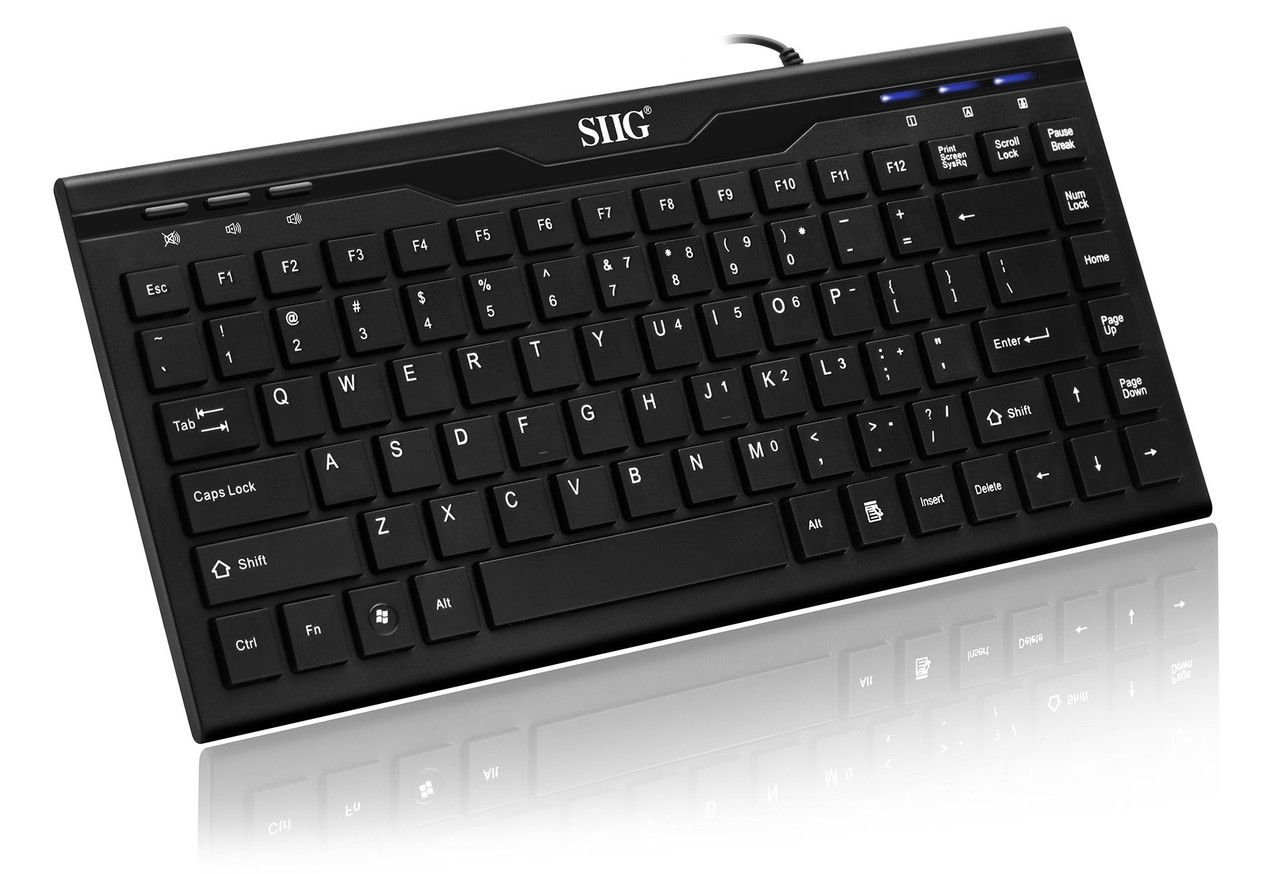 JK-US0N12-S1 , Siig JK-US0N12-S1 keyboard Universal USB QWERTY English Black