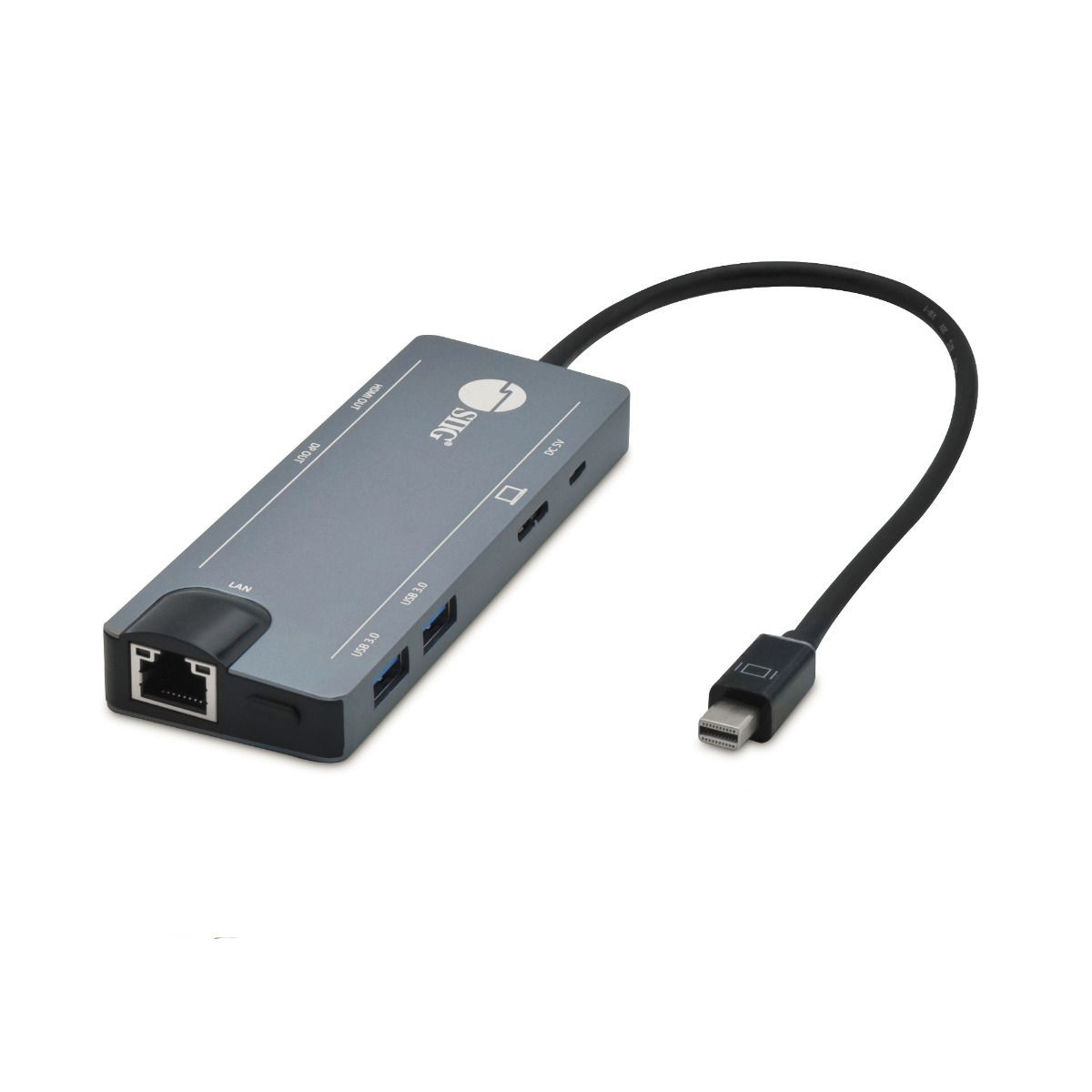 JU-H30F11-S1 , Siig JU-H30F11-S1 laptop dock/port replicator Wired Mini DisplayPort Gray