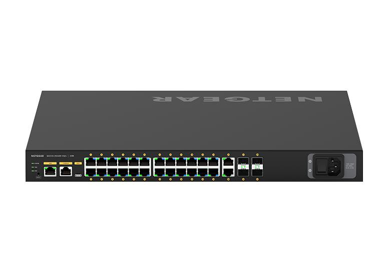 GSM4230P-100NAS , NETGEAR GSM4230P Managed L2/L3/L4 Gigabit Ethernet (10/100/1000) Power over Ethernet (PoE) 1U Black - GSM4230P-100NAS