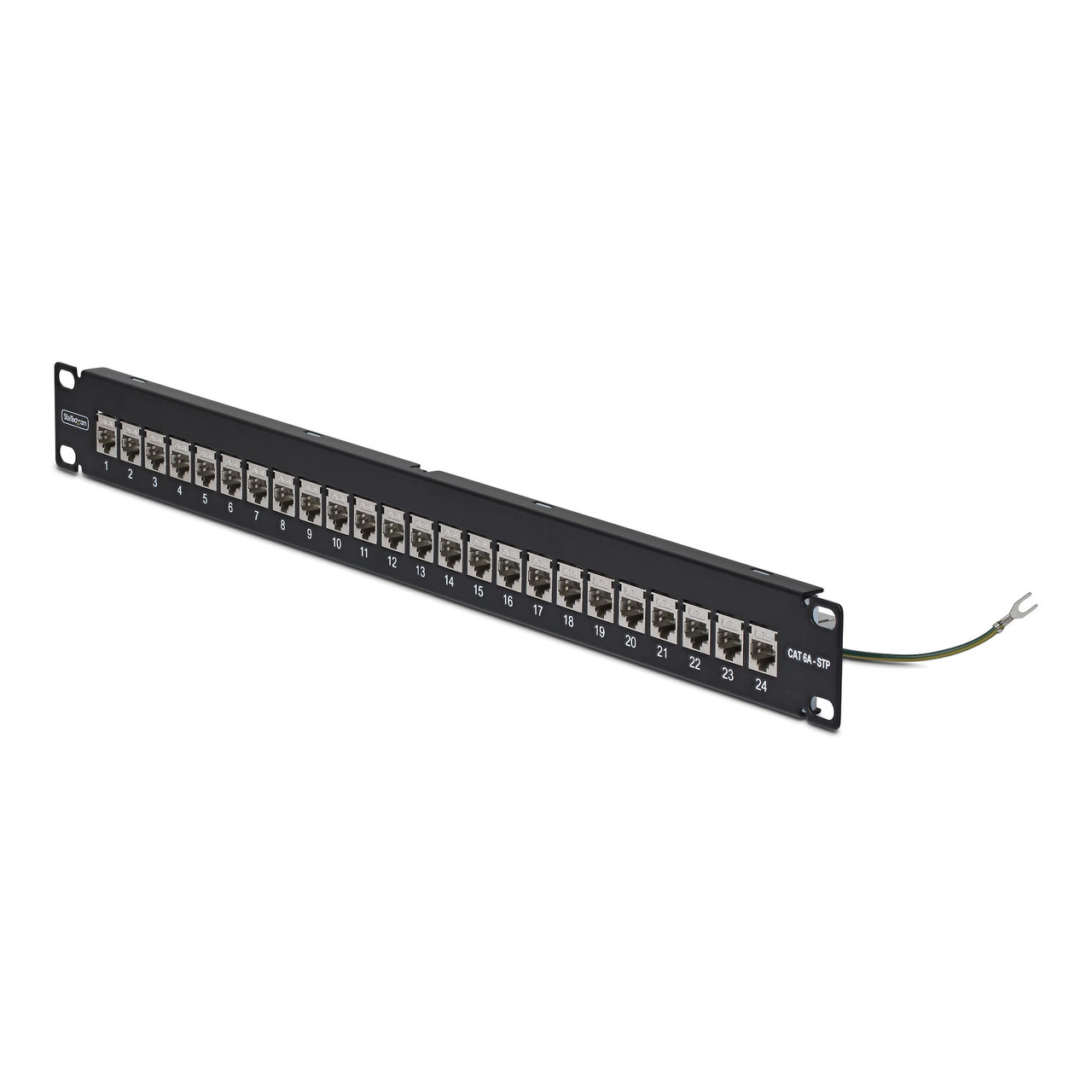 C6APANELSTP241UFT , StarTech.com C6APANELSTP241UFT 1U 24-Port Cat6A Patch Panel