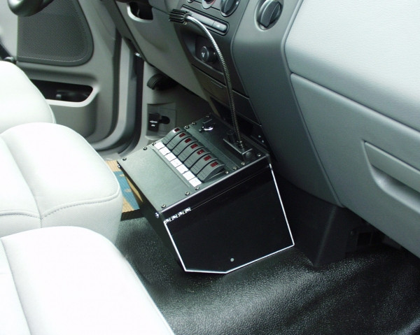 C-AS-840-11 , Havis 8" Angled Series Console for Light Trucks & SUVs - C-AS-840-11