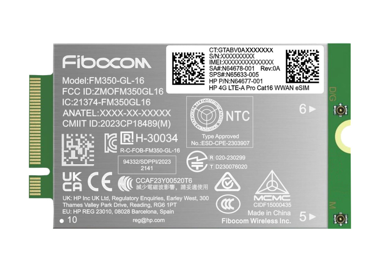AM5R3AA , HP 4G LTE-A Pro Cat16 Internal WWAN Module - AM5R3AA