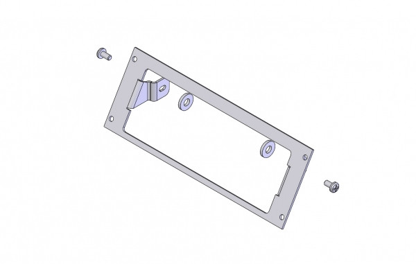 C-EB30-XTL-1P-A , 1-Piece Angled Equipment Mounting Bracket, 3" Mounting Space, Fits Motorola Remote Radio Heads - C-EB30-XTL-1P-A