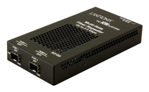 S3100-4040-NA , Lantronix S3100-4040-NA network media converter 1000 Mbit/s Black
