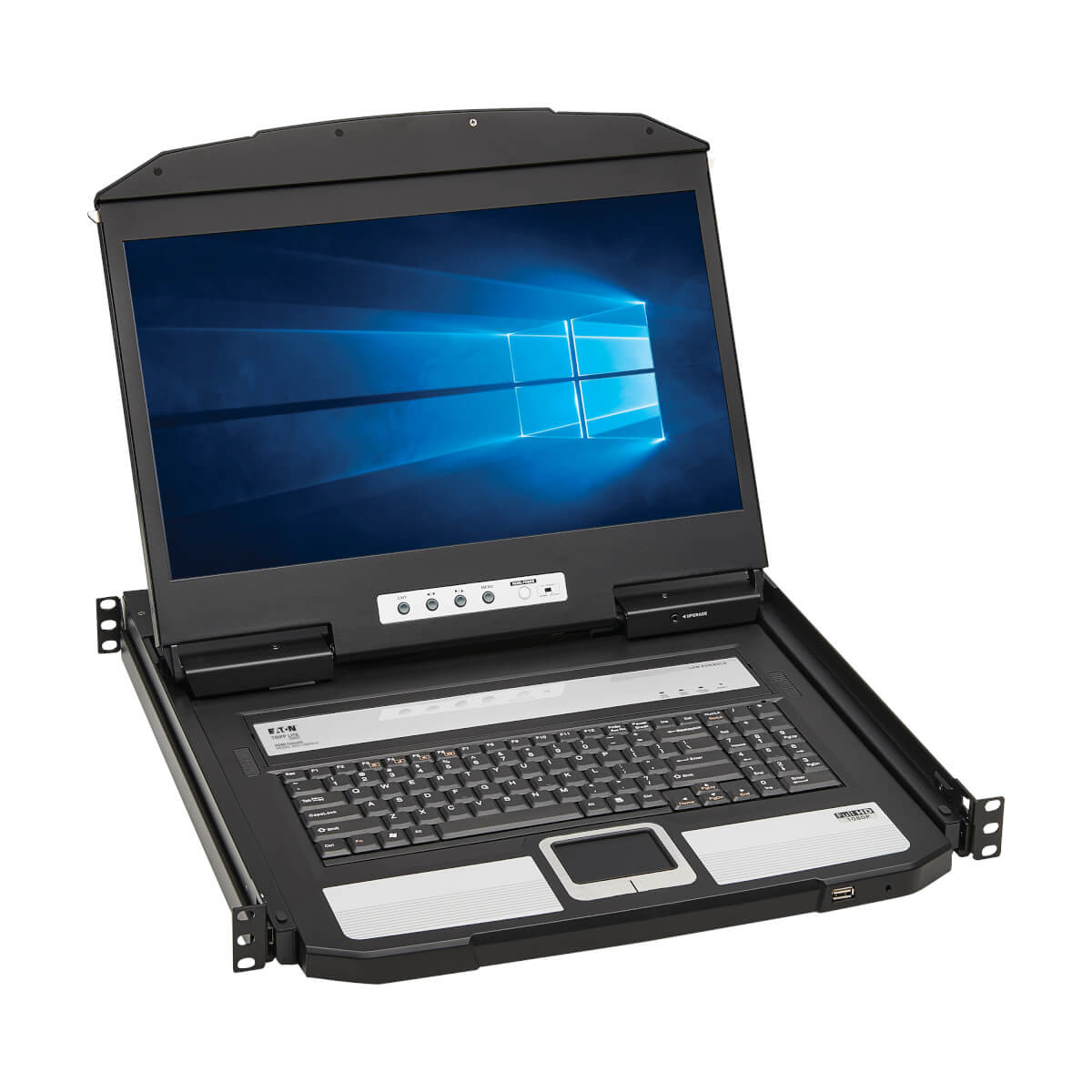 B021-SWHD-K , Eaton B021-SWHD-K rack console 18.5" 1920 x 1080 pixels Metal, Plastic Black 1U