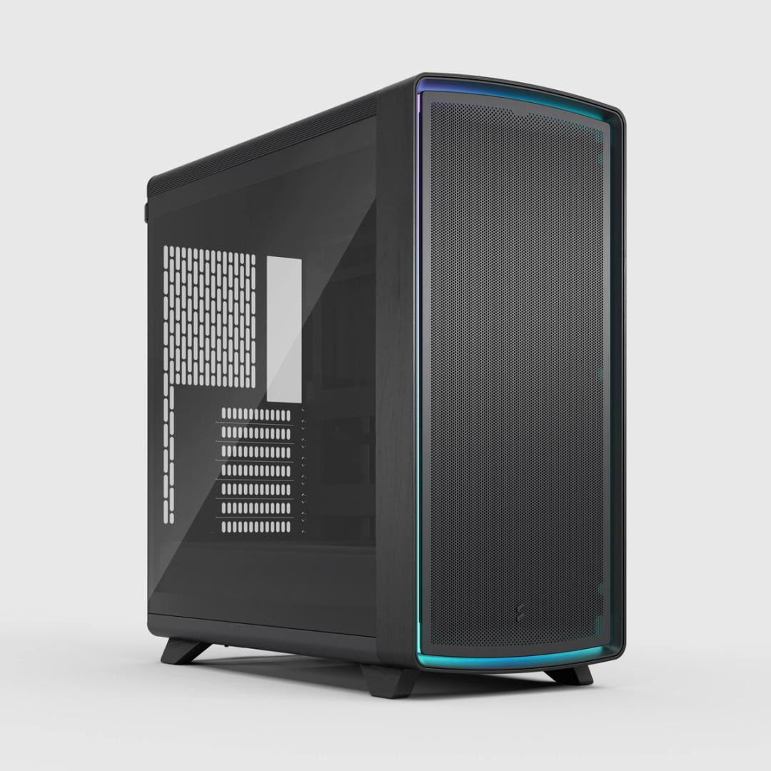 FD-C-SUM1A-06 , Fractal Design Summit Ambience Blackout TG Light Tint Midi Tower Black - FD-C-SUM1A-06