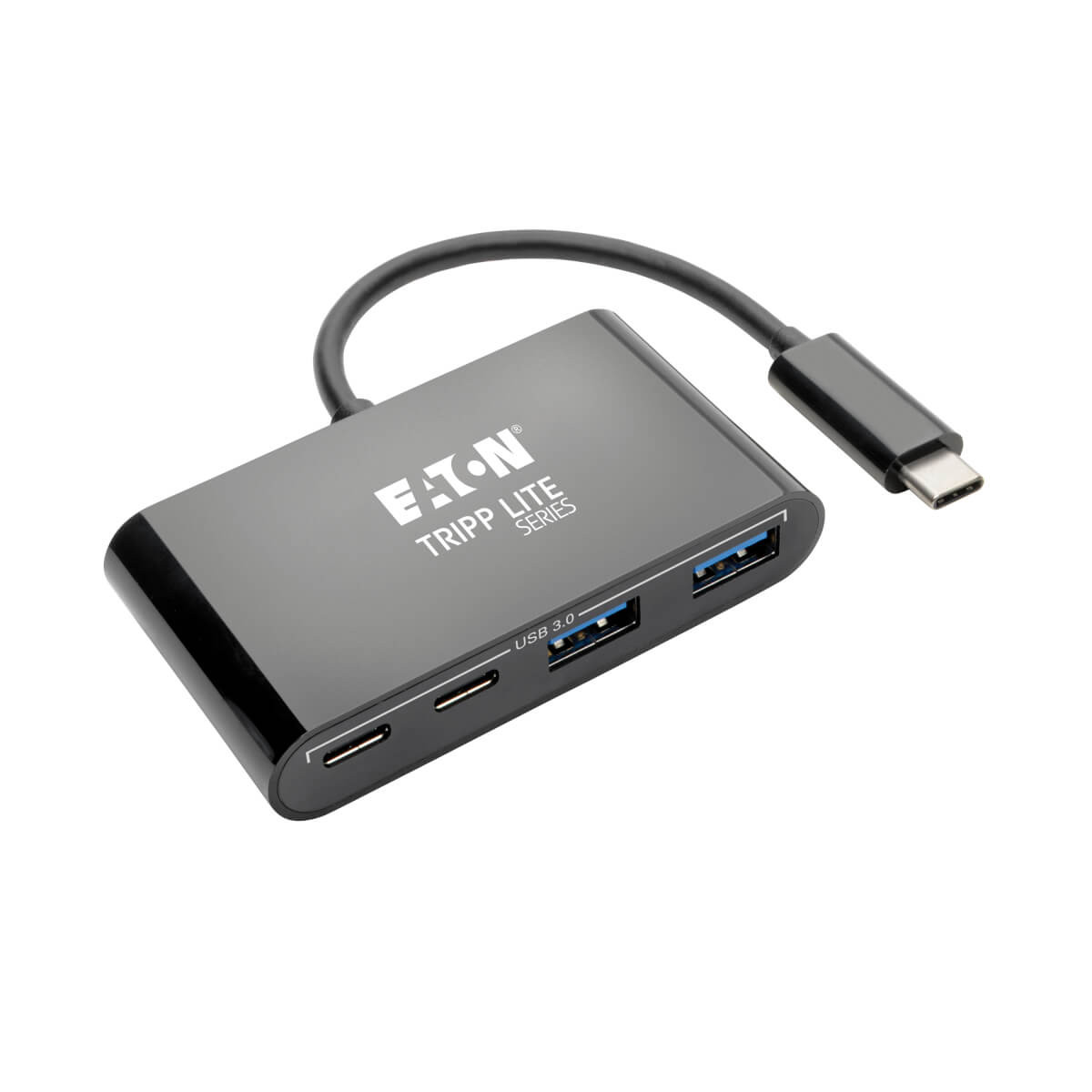 U460-004-2A2CB , Tripp Lite U460-004-2A2CB interface hub USB 3.2 Gen 2 (3.1 Gen 2) Type-C 5000 Mbit/s Black