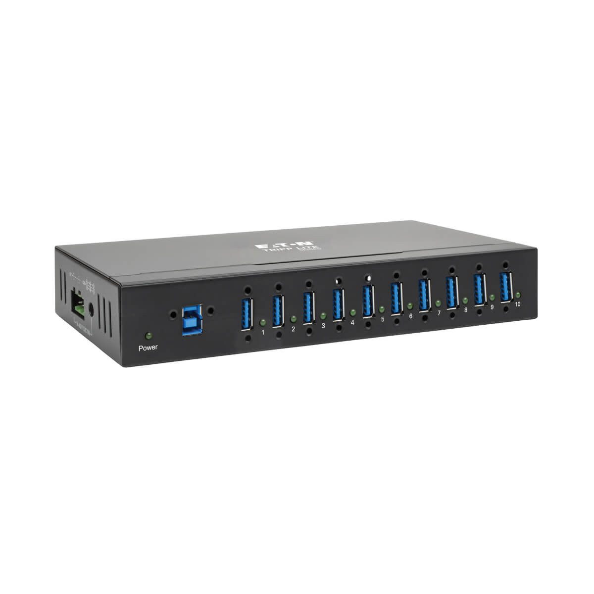 U360-010-IND , Tripp Lite U360-010-IND interface hub USB 3.2 Gen 1 (3.1 Gen 1) Type-B 5000 Mbit/s Black