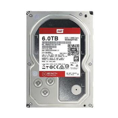 WD6002FFWX Western Digital 6TB 7200RPM SATA 6.0 Gbps 3.5 128MB Cache Red Hard Drive
