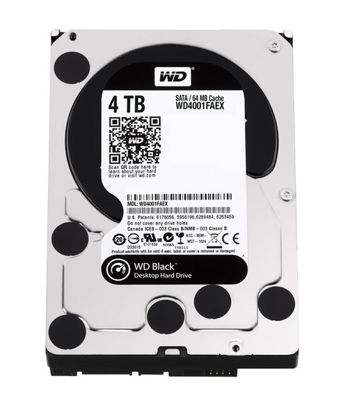 WESTERN DIGITAL Wd4001faex Wd Black 4tb 7200rpm Sata-6gbps 64mb Buffer 3.5 Inch Internal Hard Disk Drive
